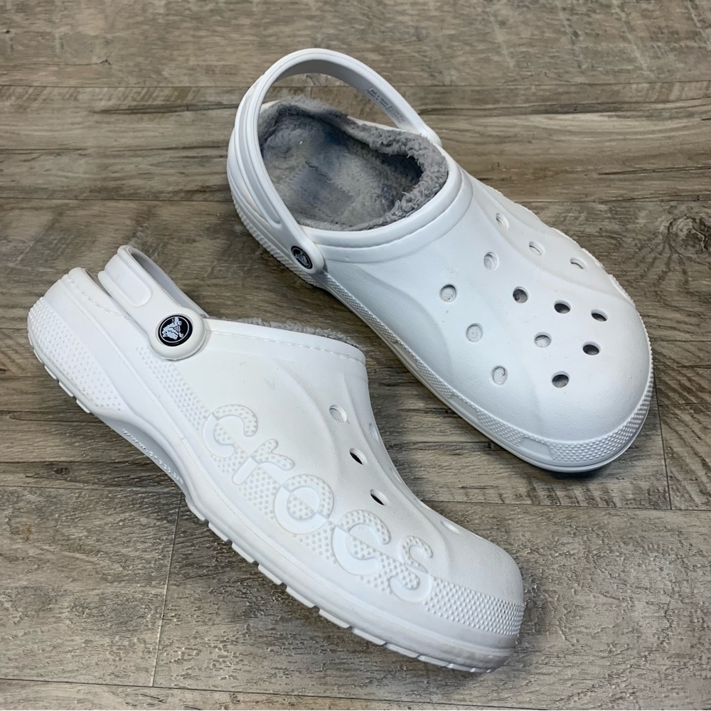 CROCS Classic Clogs Faux Fur Lined Slingback Unisex - Picture 1 of 11